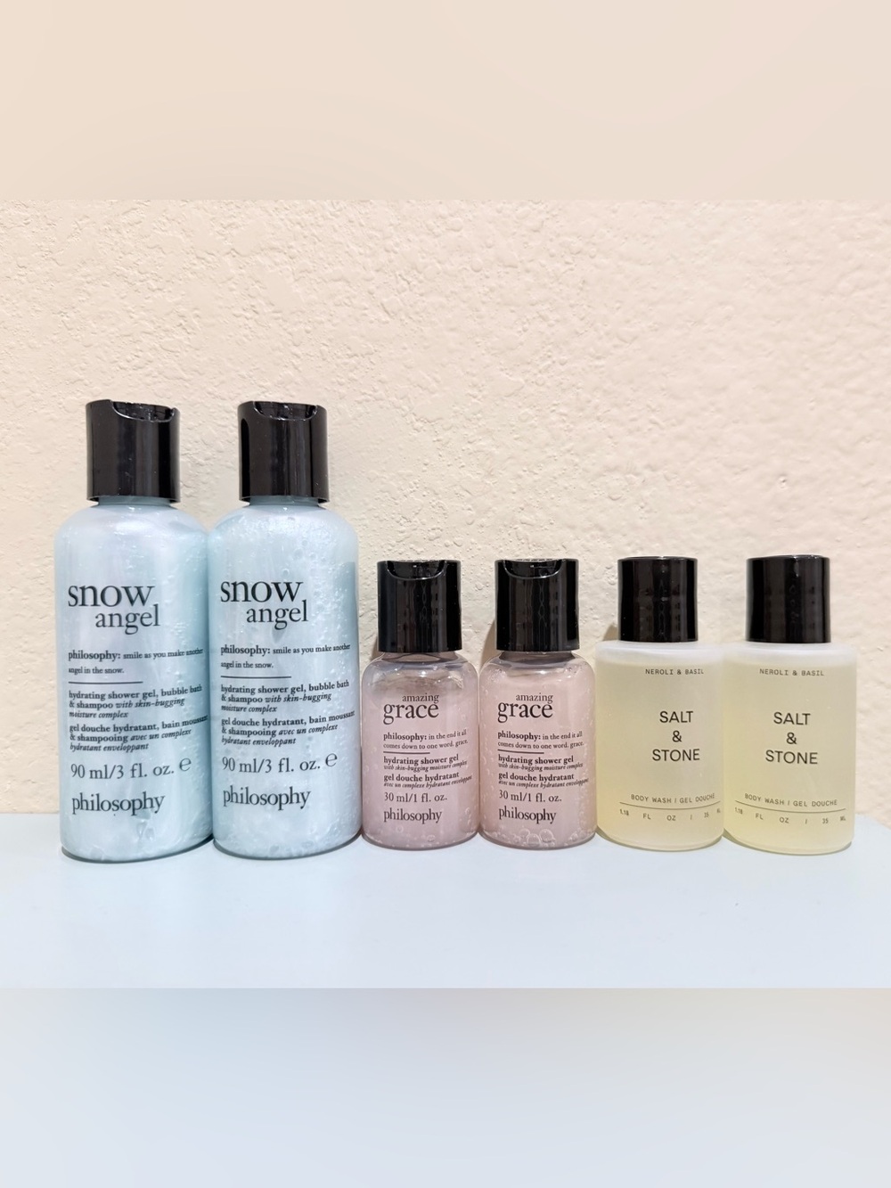 Philosophy & Salt & Stone Travel Size Body Wash Bundle